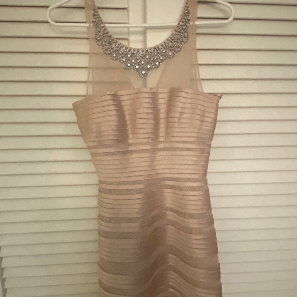 BCBG cocktail dress in blush